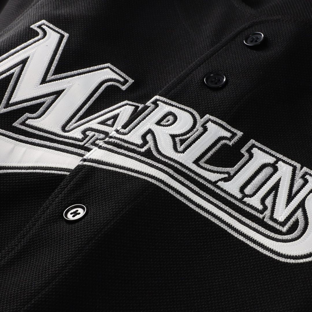 Miami Marlins Mitchell & Ness Authentic Jersey Black