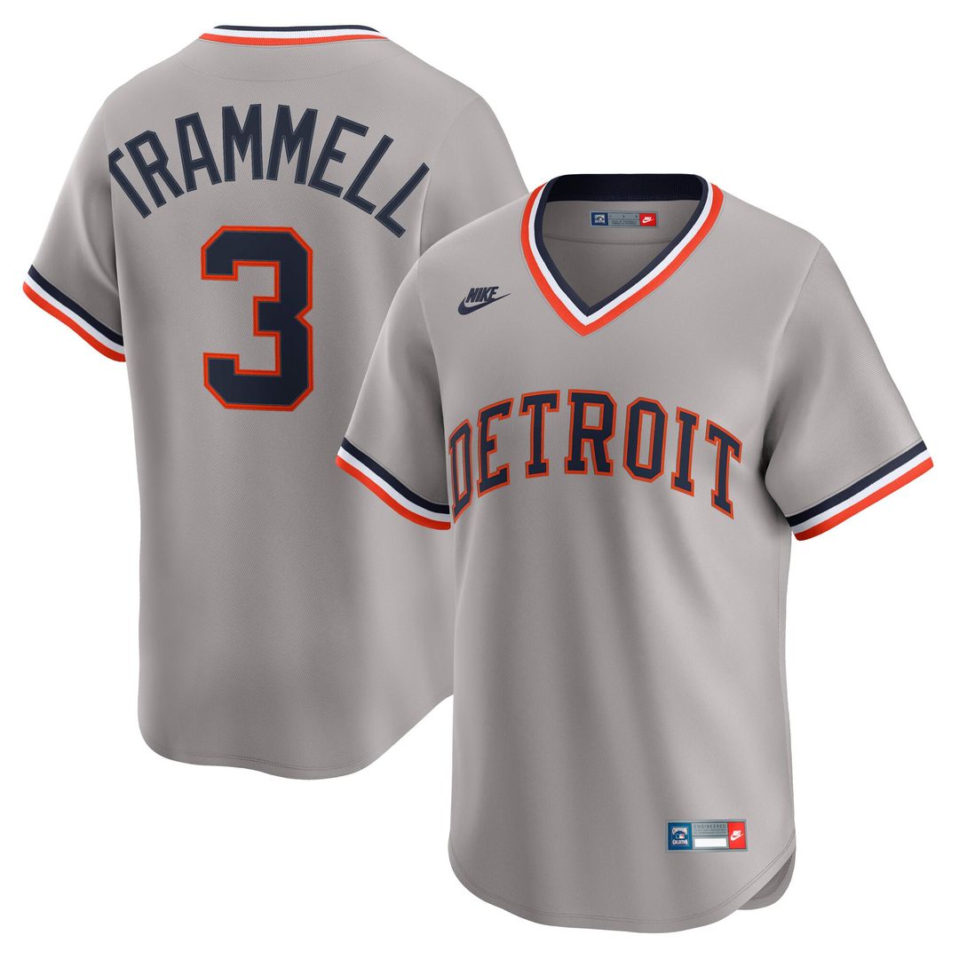 Detroit Tigers Nike Gray MLB baseball jersey