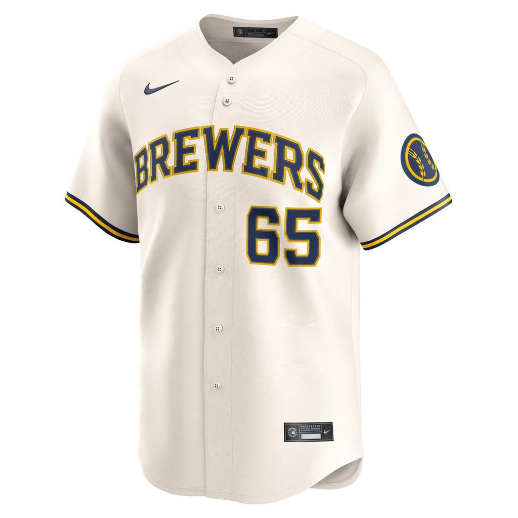 Milwaukee Brewers Nike Authentic Jersey Cream