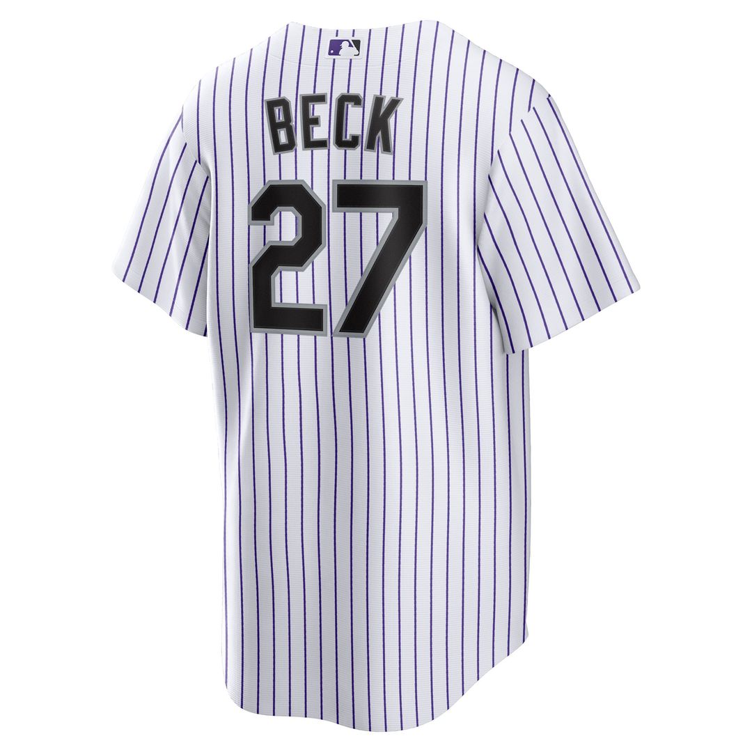 Colorado Rockies Nike Replica Jersey White