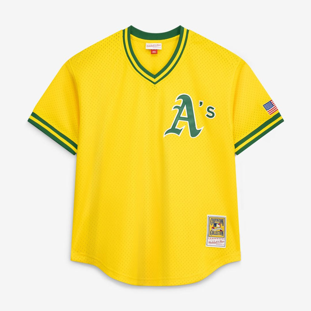 Athletics Mitchell & Ness Authentic Jersey Gold