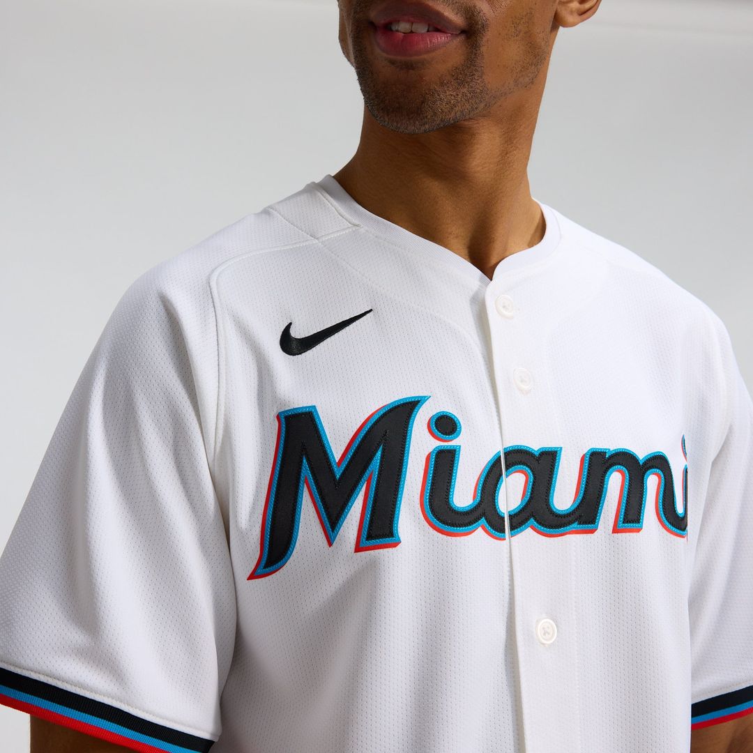 Miami Marlins Nike Authentic Jersey White