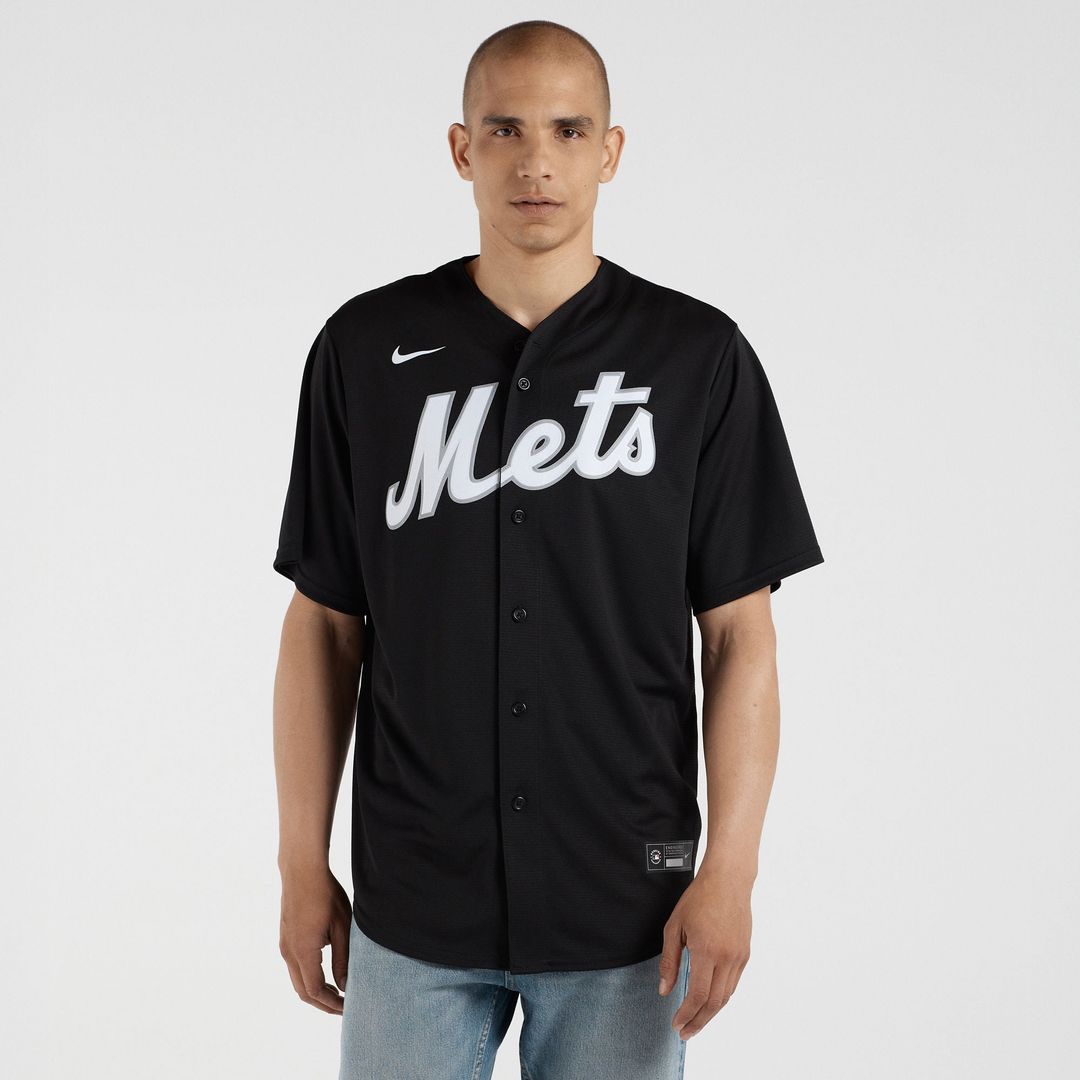 New York Mets Nike Black Replica MLB baseball jersey