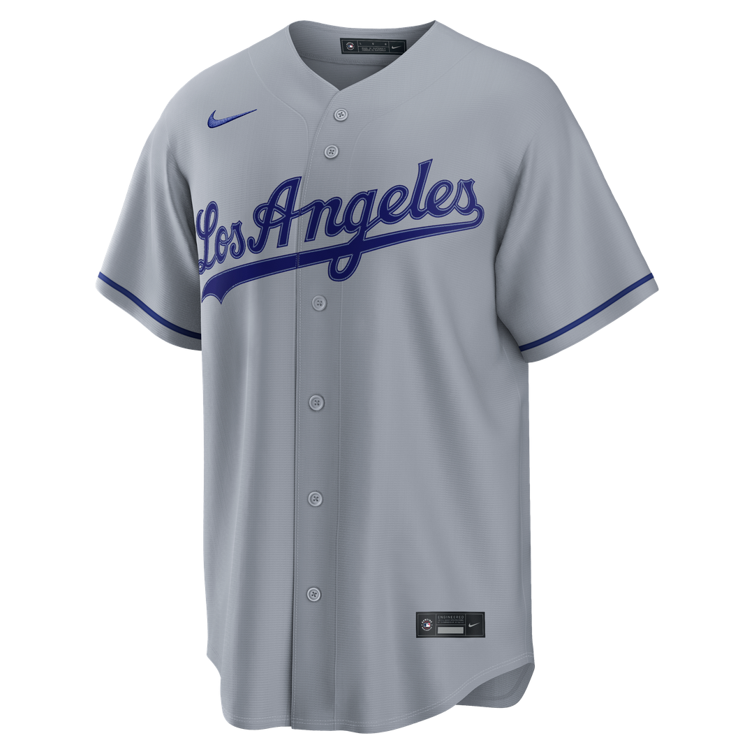 Los Angeles Dodgers Nike Replica Jersey Gray