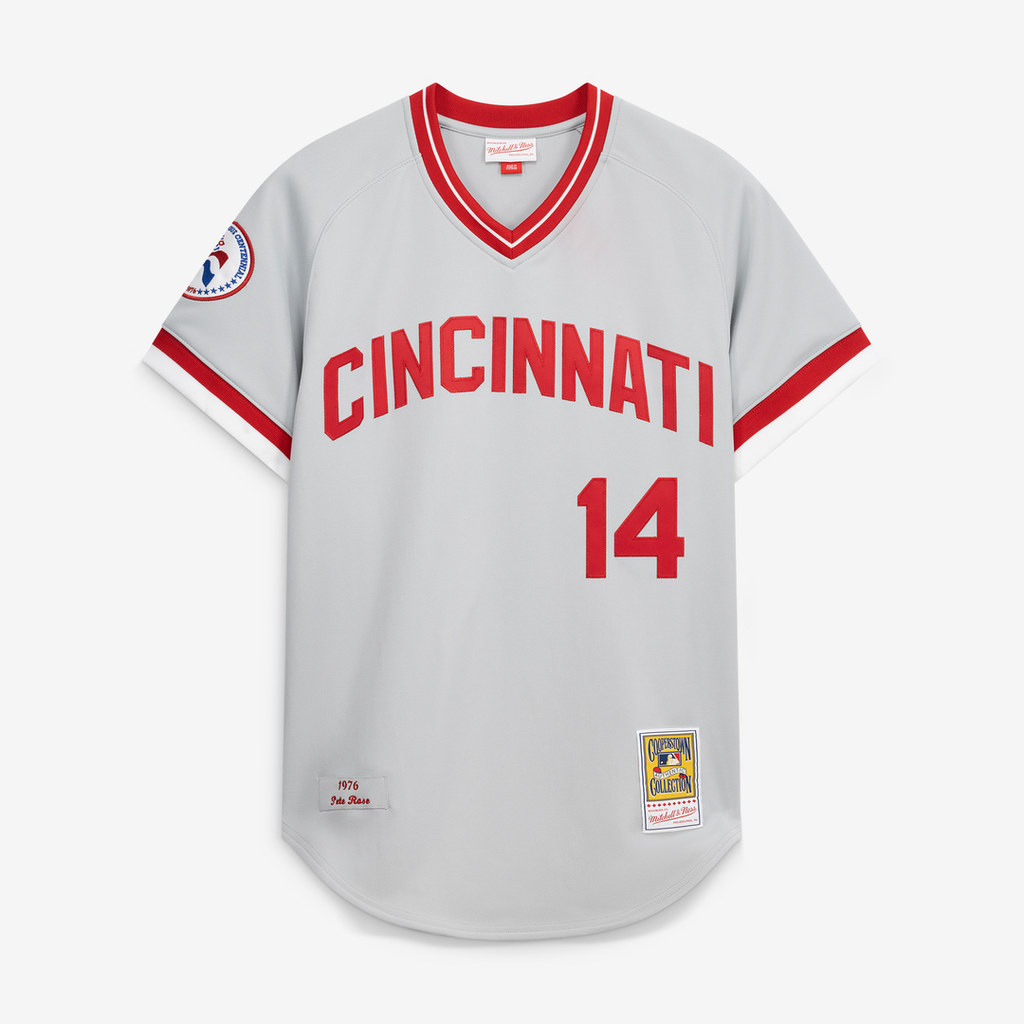 Cincinnati Reds Mitchell & Ness Authentic Jersey Gray