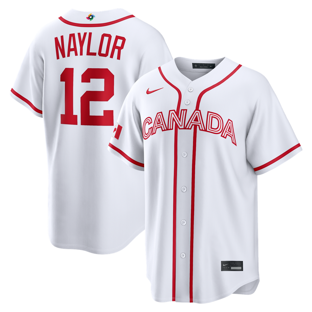 Canada Baseball Nike White MLB baseball jersey