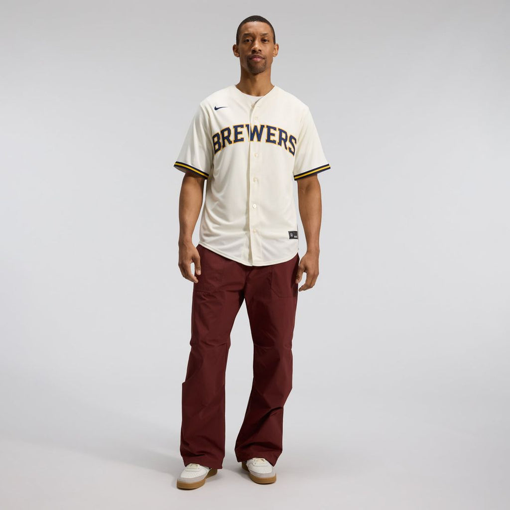 Milwaukee Brewers Nike Replica Jersey Cream