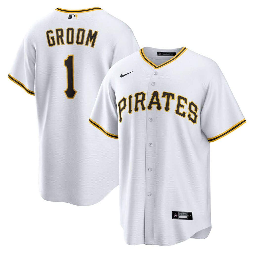 Pittsburgh Pirates Nike White Replica MLB baseball jersey