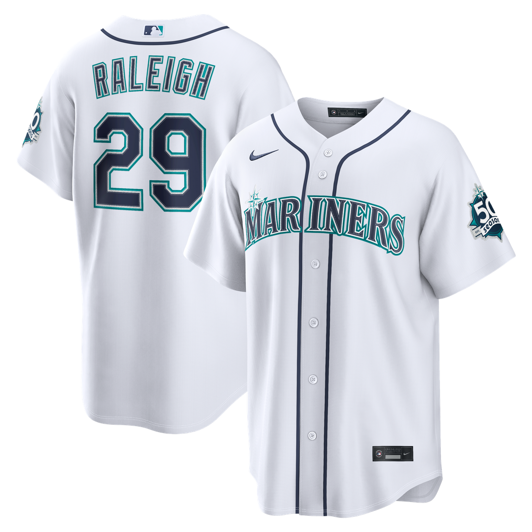Seattle Mariners Nike White Authentic MLB baseball jersey