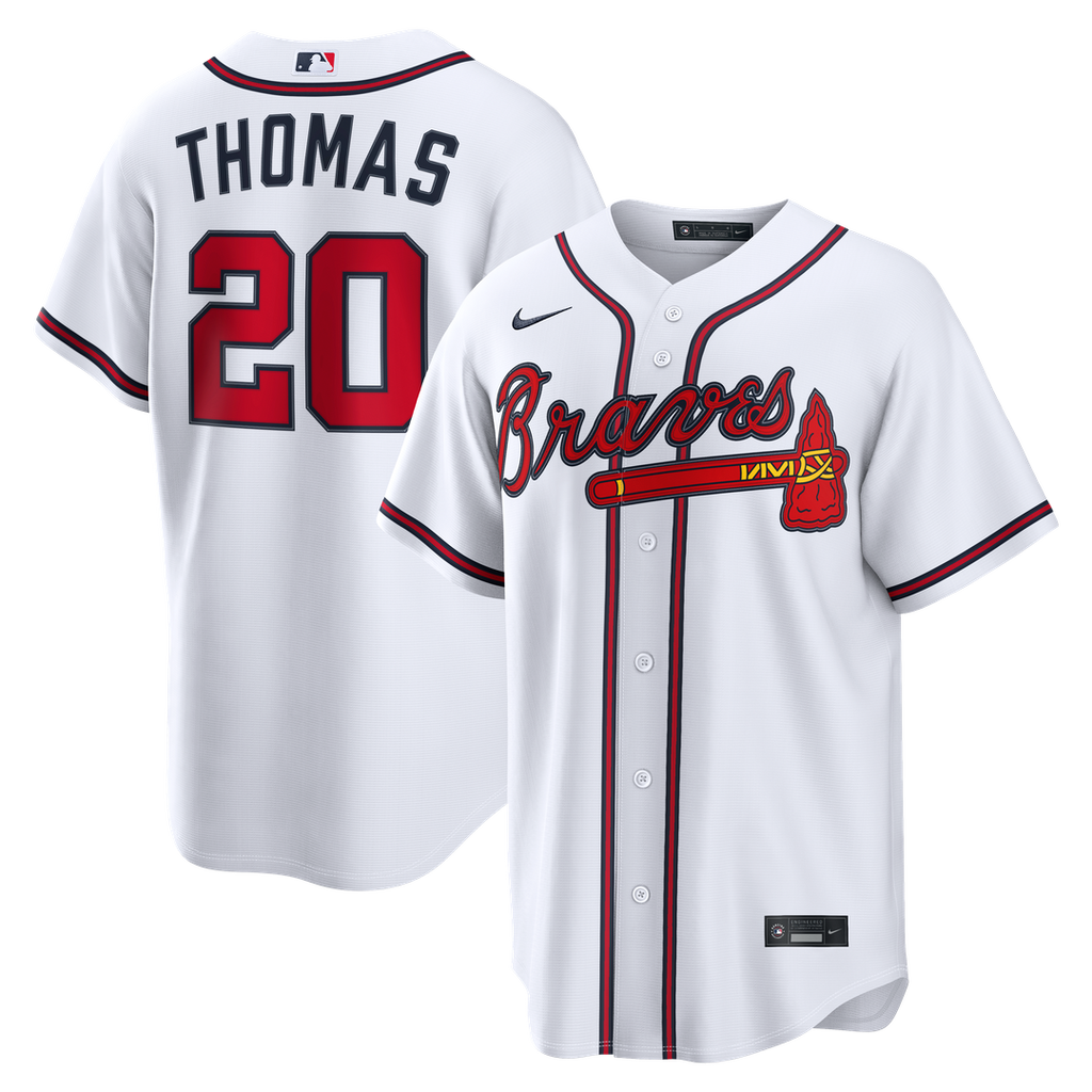 Atlanta Braves Nike White Replica MLB baseball jersey
