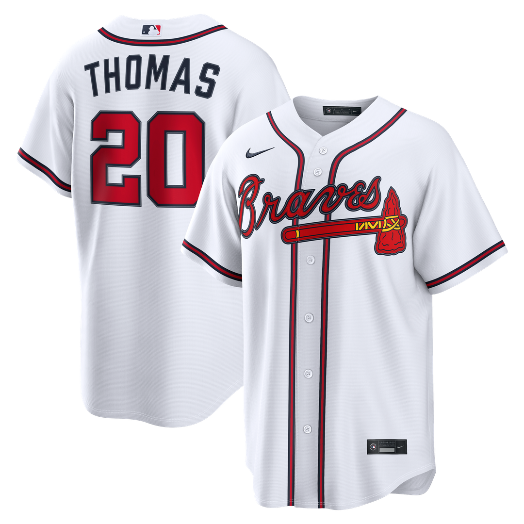 Atlanta Braves Nike White Replica MLB baseball jersey