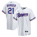Texas Rangers Nike White Replica MLB baseball jersey