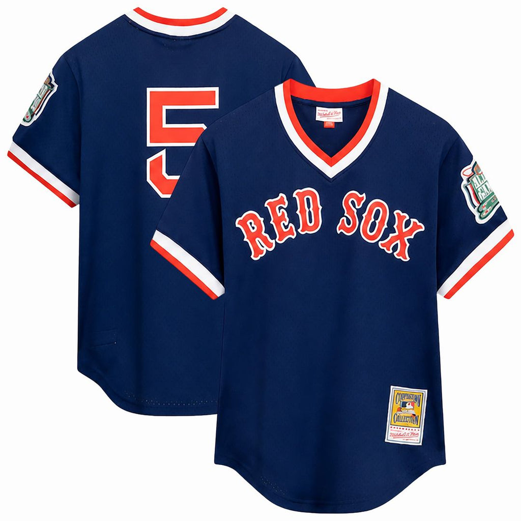 Boston Red Sox Mitchell & Ness Red MLB baseball jersey