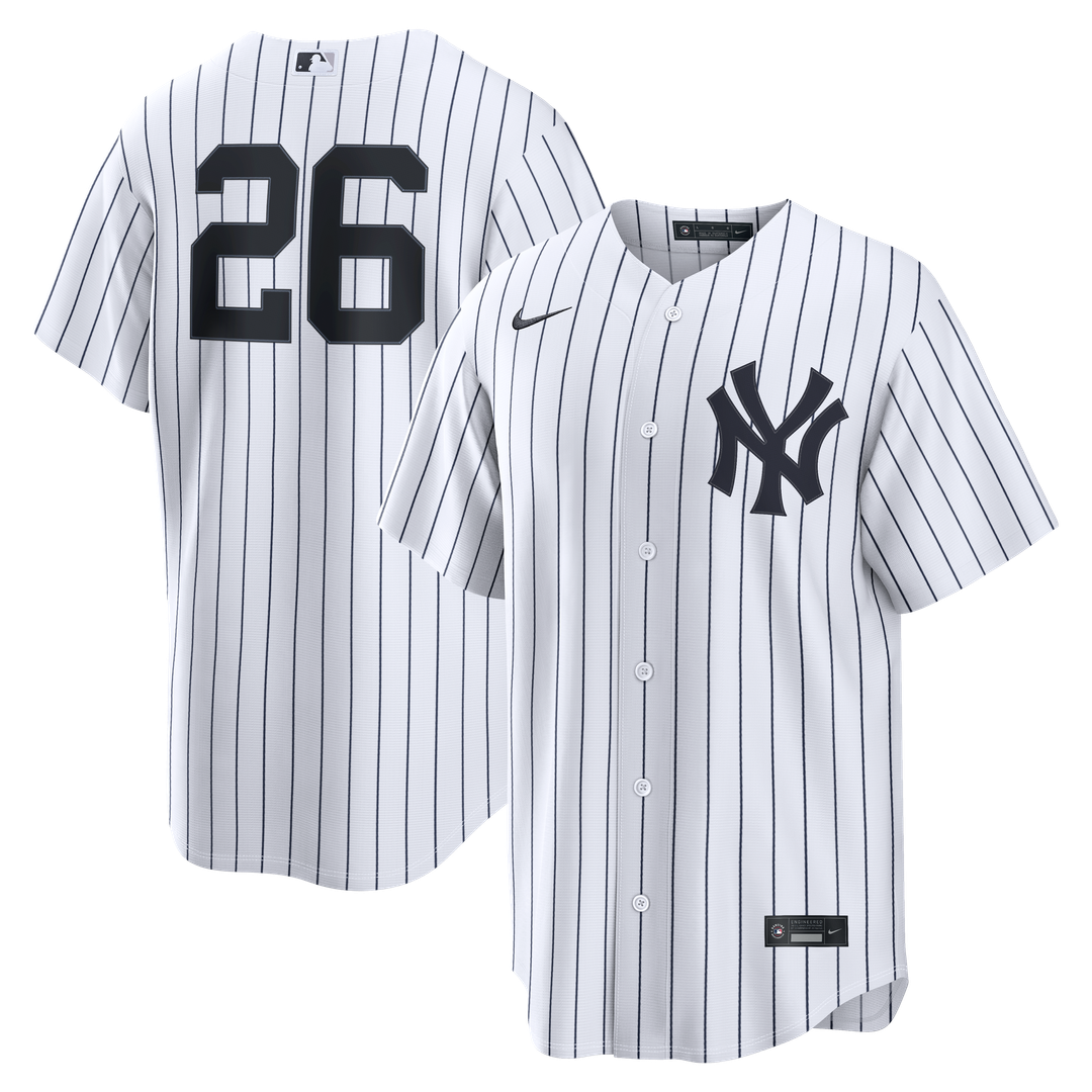 New York Yankees Nike White Replica MLB baseball jersey