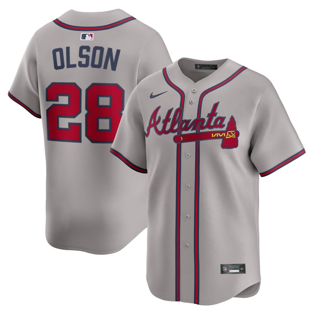 Atlanta Braves Nike Gray MLB baseball jersey