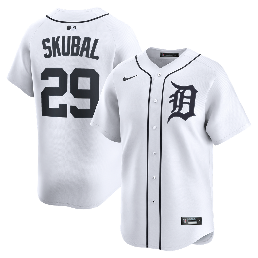 Detroit Tigers Nike White Authentic MLB baseball jersey