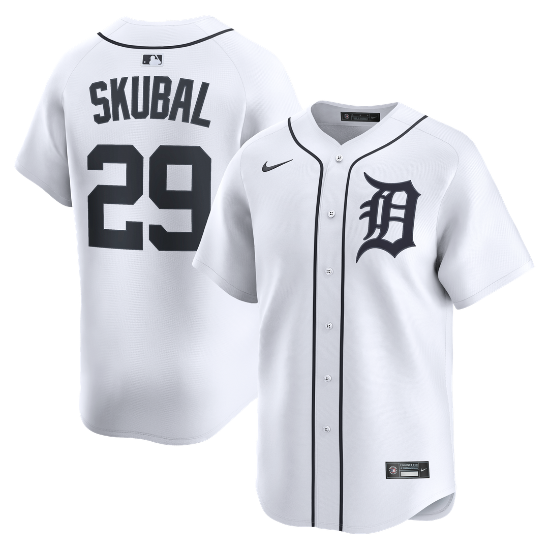 Detroit Tigers Nike White Authentic MLB baseball jersey