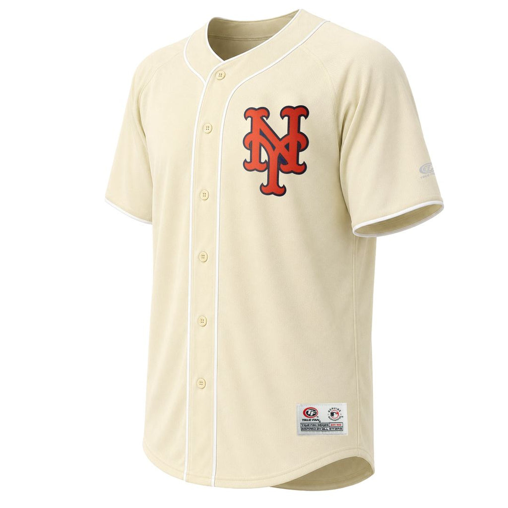 New York Mets Stitches Authentic Jersey Cream
