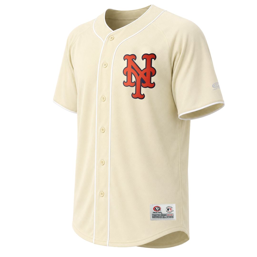 New York Mets Stitches Authentic Jersey Cream