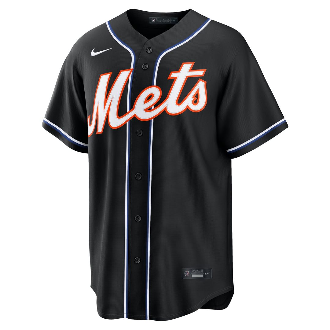 New York Mets Nike Replica Jersey Black