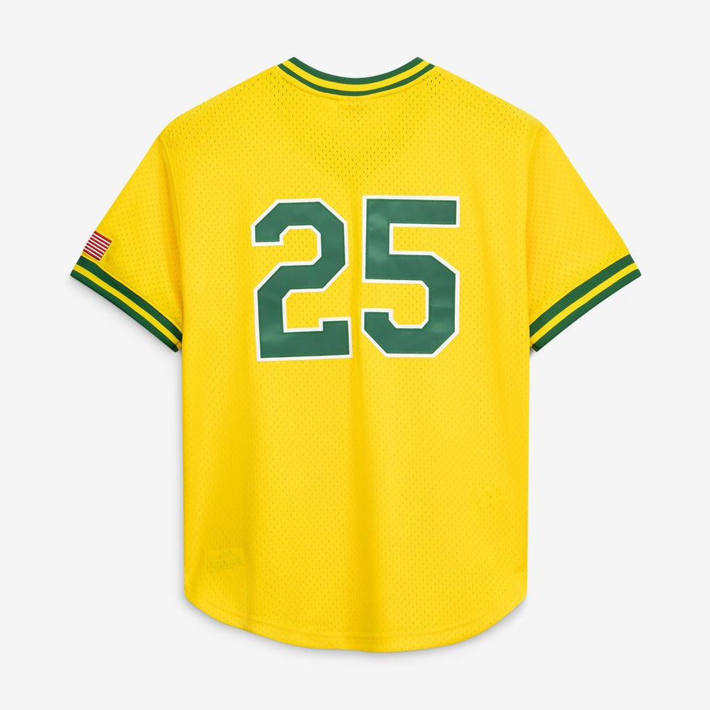 Athletics Mitchell & Ness Authentic Jersey Gold