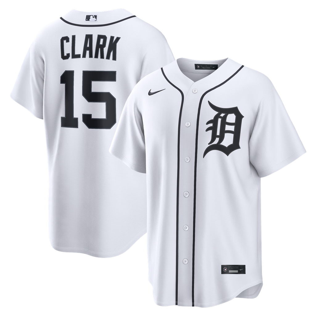 Detroit Tigers Nike White Replica MLB baseball jersey
