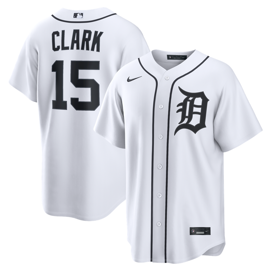 Detroit Tigers Nike White Replica MLB baseball jersey