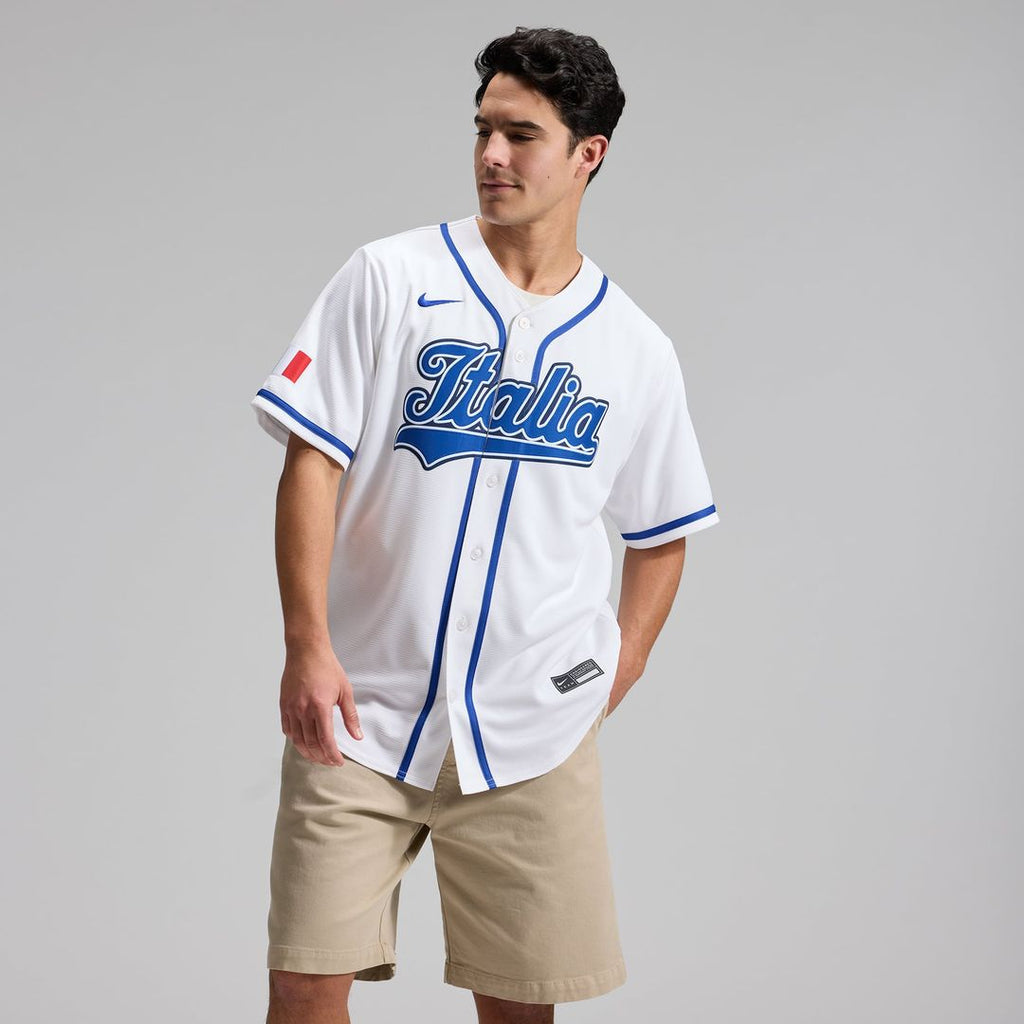 Italy Baseball Nike Jersey White