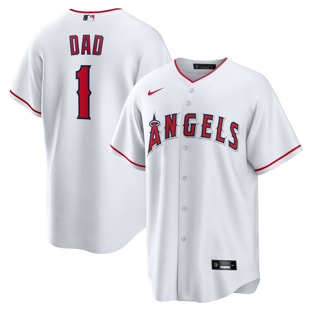 Los Angeles Angels Nike White Replica MLB baseball jersey