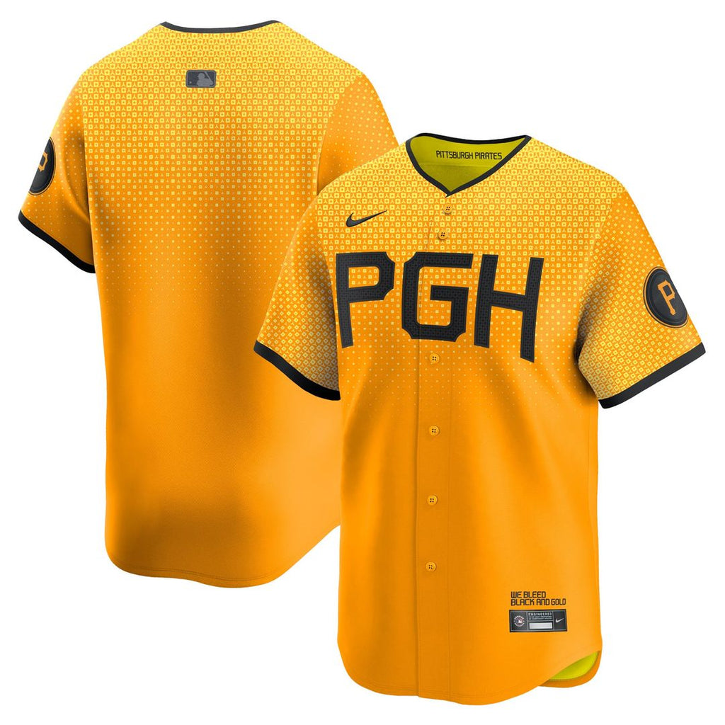 Pittsburgh Pirates Nike Gold MLB baseball jersey