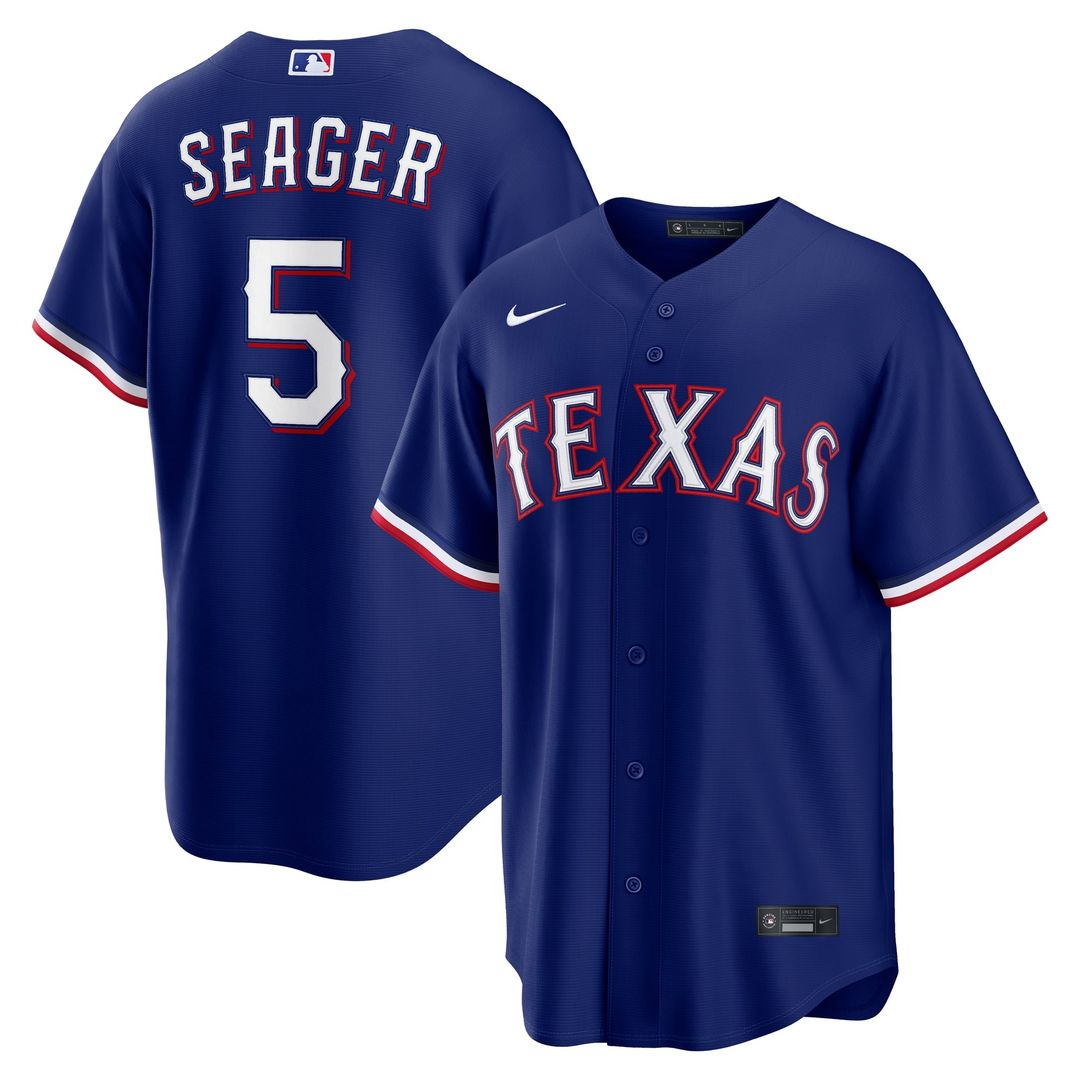 Texas Rangers Nike Replica Jersey Gray