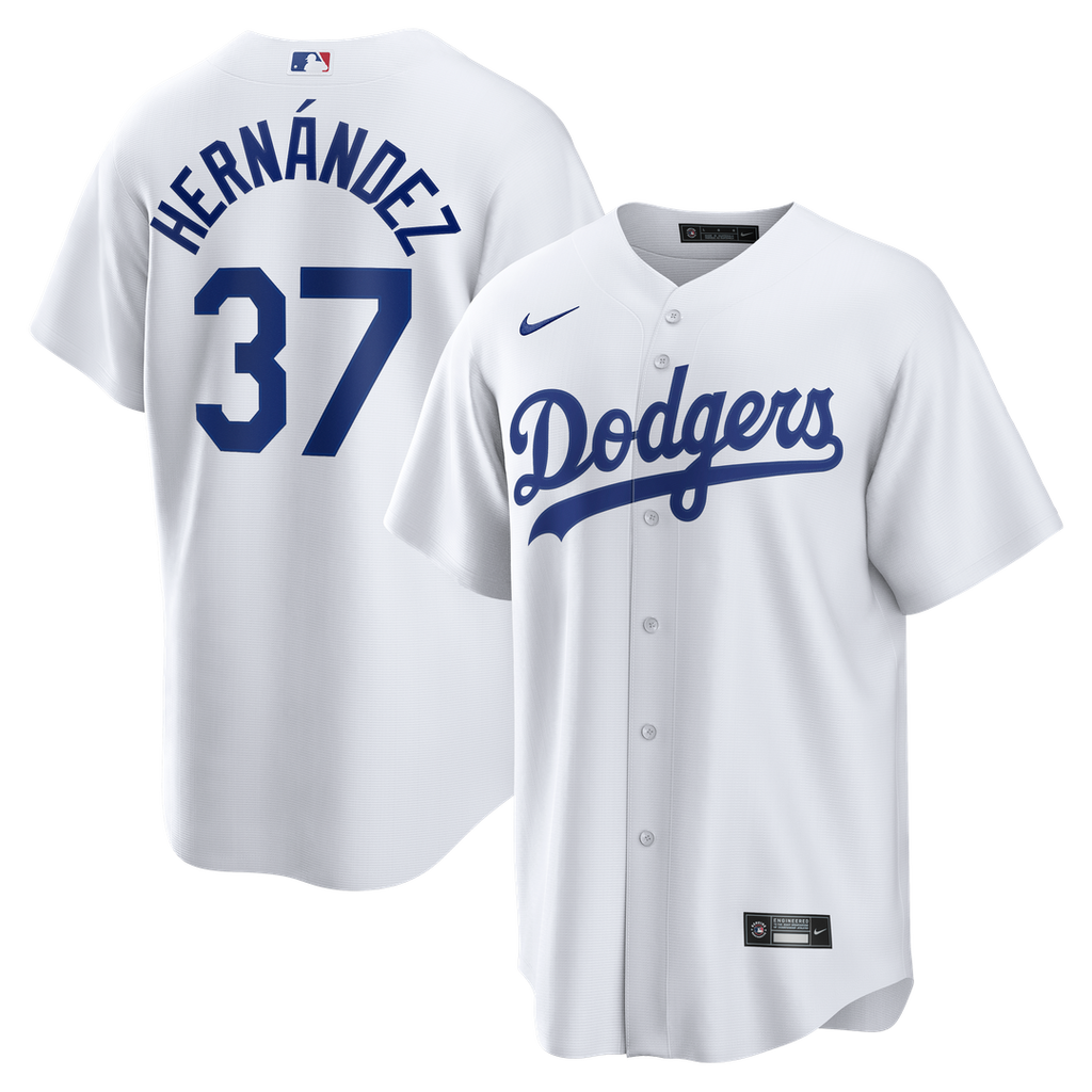 Los Angeles Dodgers Nike White Replica MLB baseball jersey