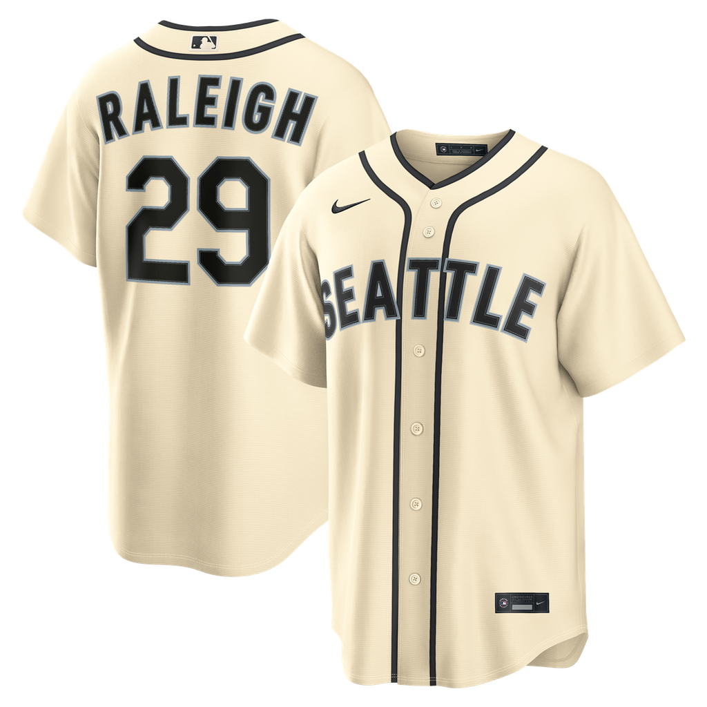Seattle Mariners Nike Cream Replica MLB baseball jersey
