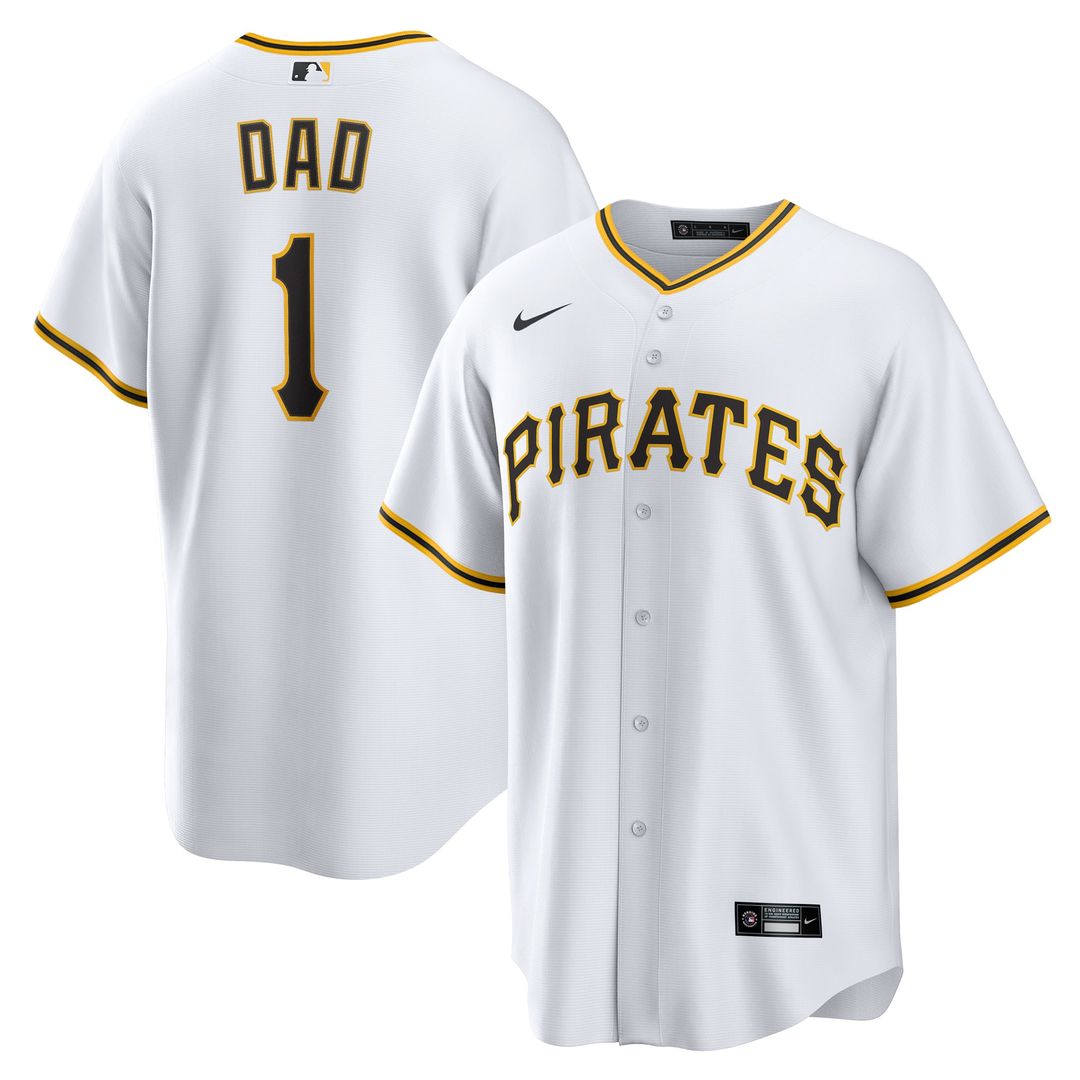 Pittsburgh Pirates Nike White Replica MLB baseball jersey