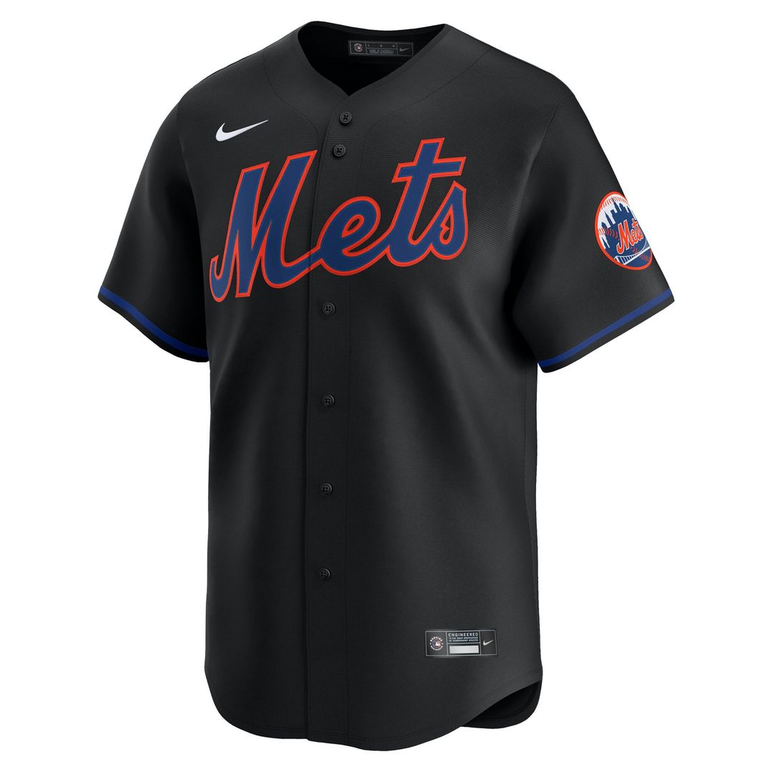 New York Mets Nike Authentic Jersey Black