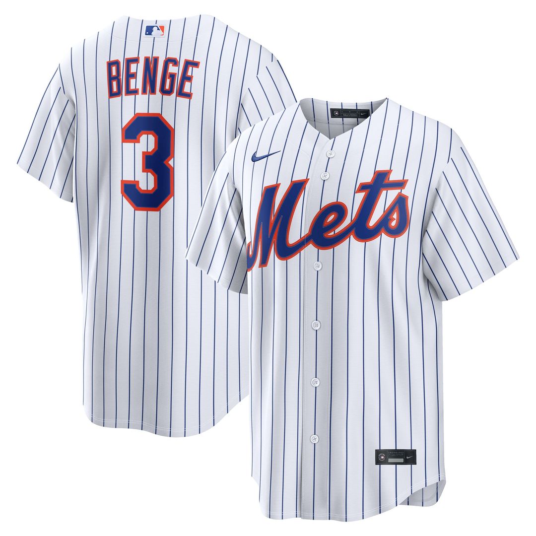 New York Mets Nike White Replica MLB baseball jersey