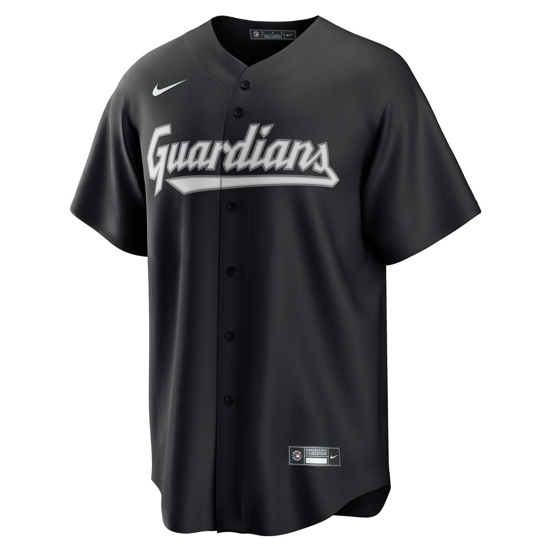 Cleveland Guardians Nike Replica Jersey Black