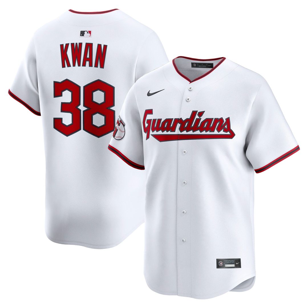 Cleveland Guardians Nike White Authentic MLB baseball jersey