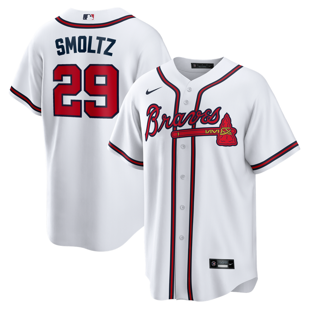 Atlanta Braves Nike White Replica MLB baseball jersey