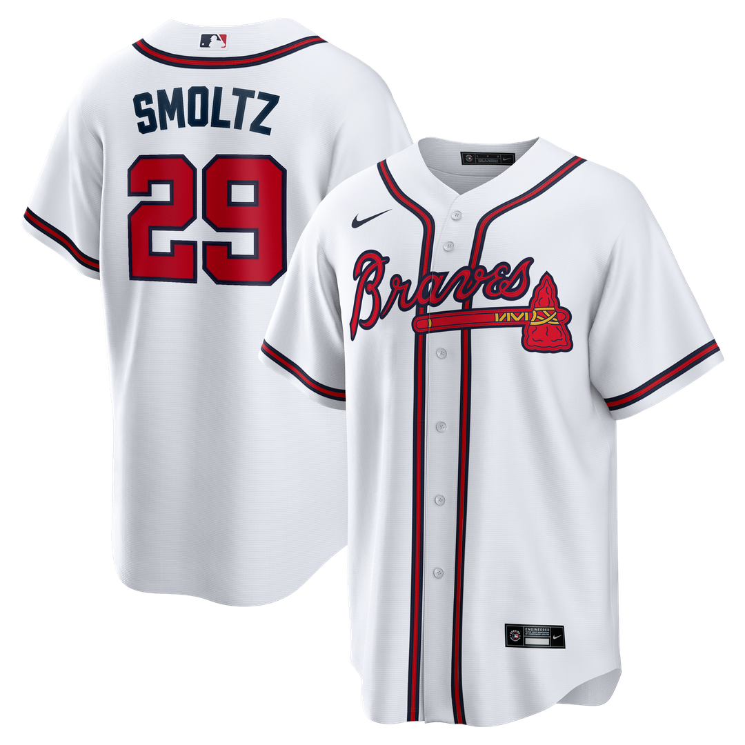 Atlanta Braves Nike White Replica MLB baseball jersey