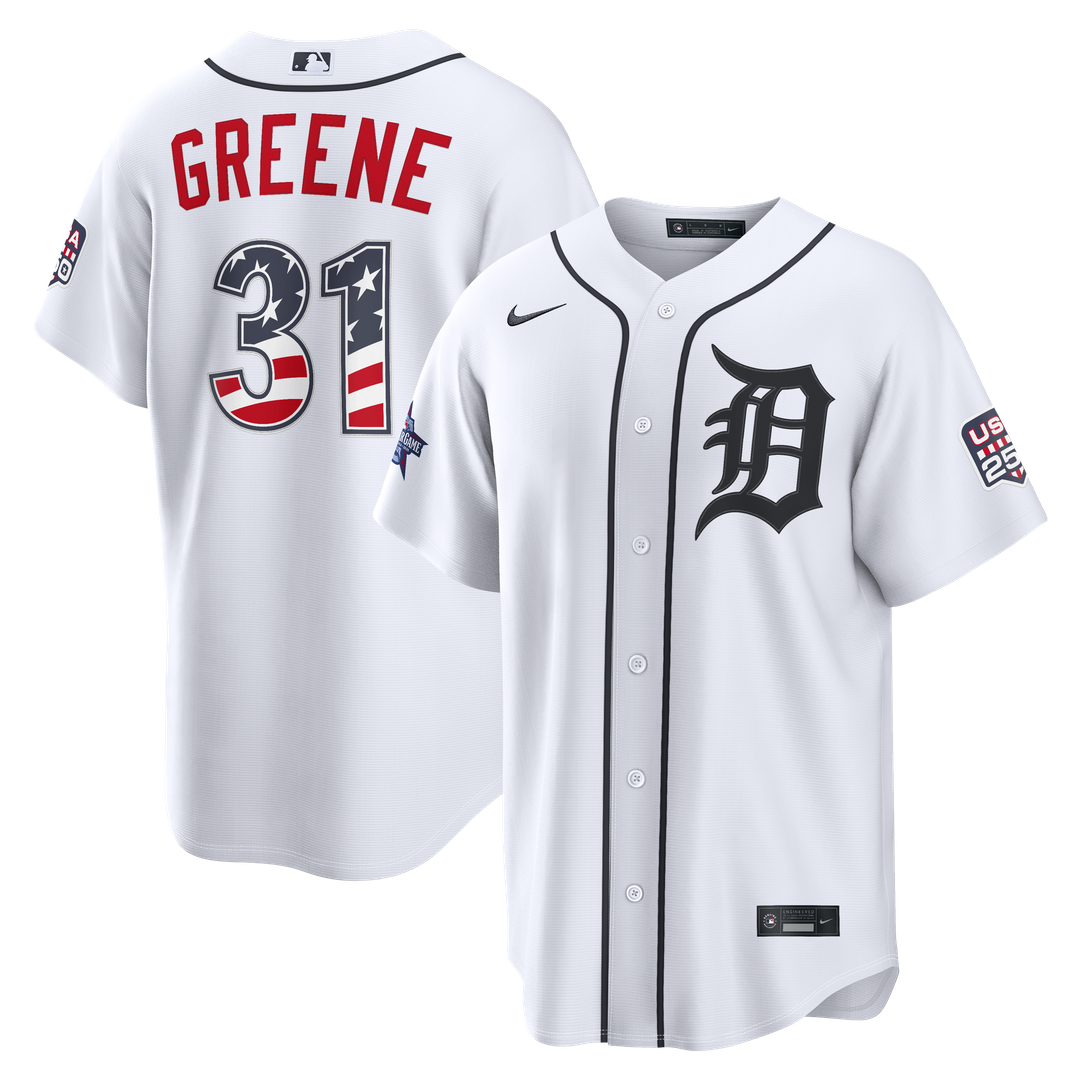 Detroit Tigers Nike White MLB baseball jersey