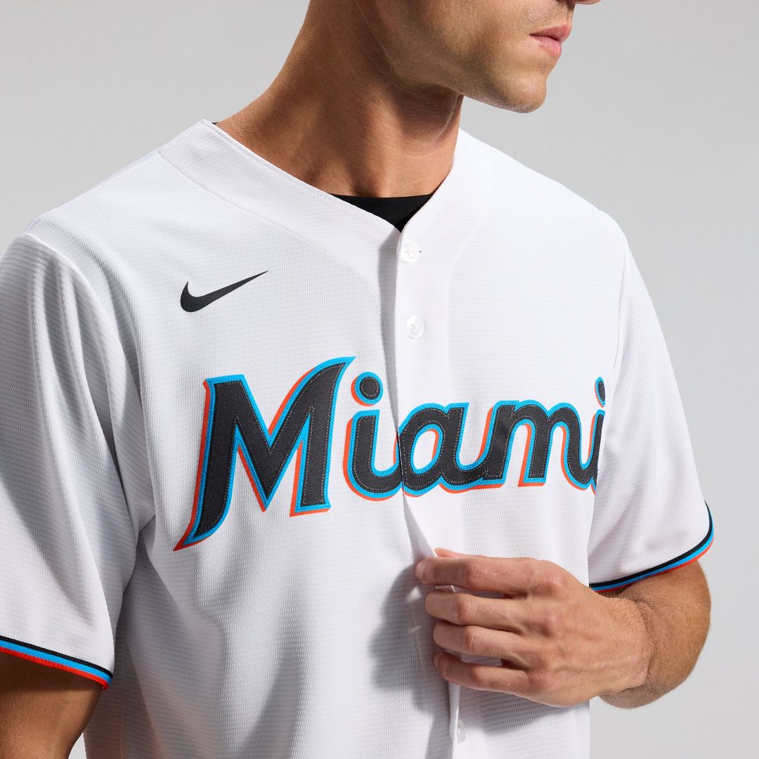 Miami Marlins Nike Replica Jersey White