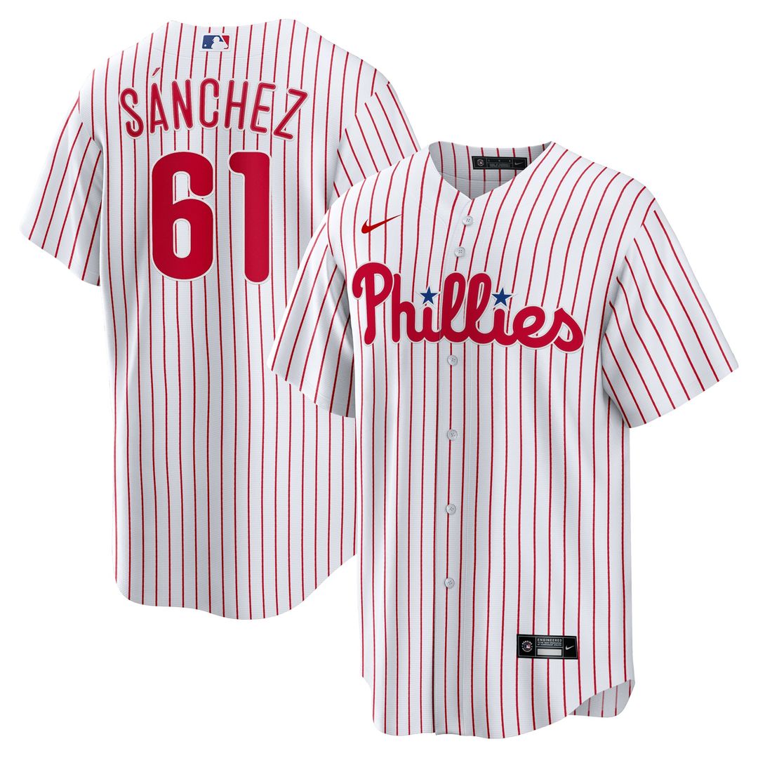 Philadelphia Phillies Nike White Replica MLB baseball jersey