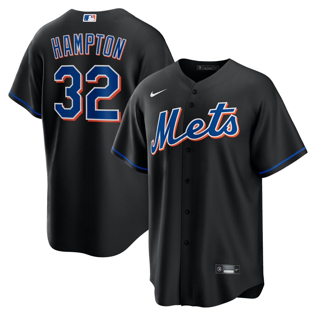 New York Mets Nike Black Replica MLB baseball jersey