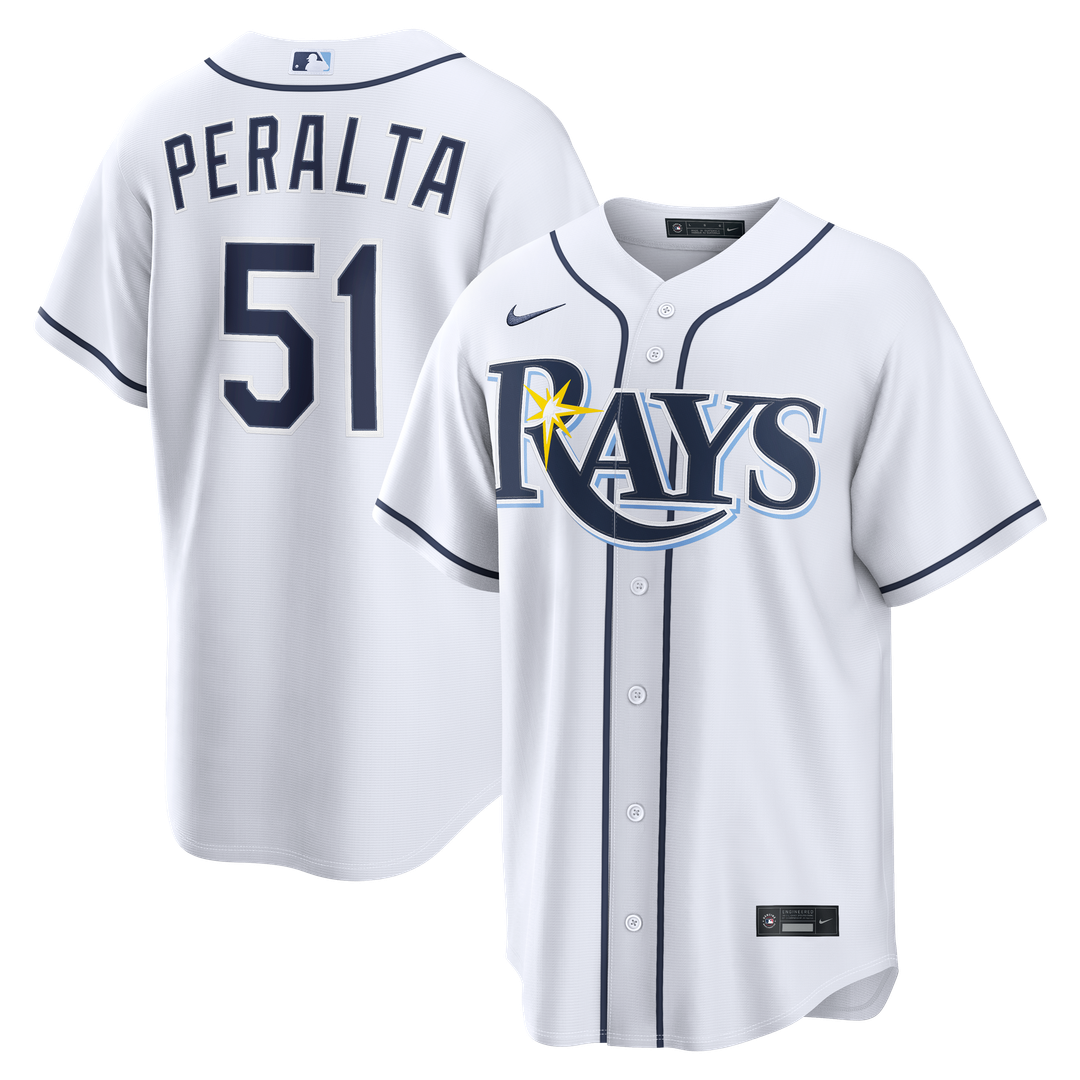 Tampa Bay Rays Nike White Replica MLB baseball jersey