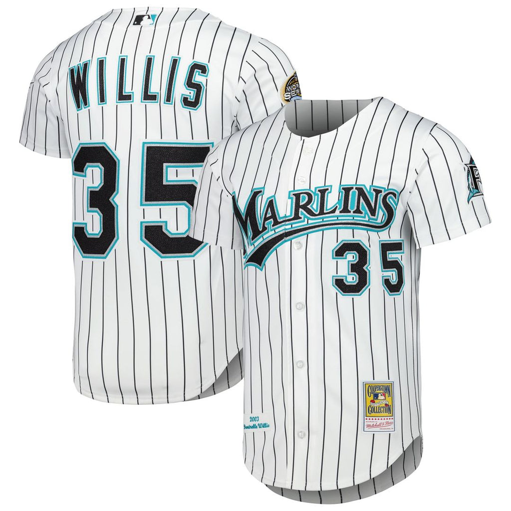 Florida Marlins Mitchell & Ness White Authentic MLB baseball jersey