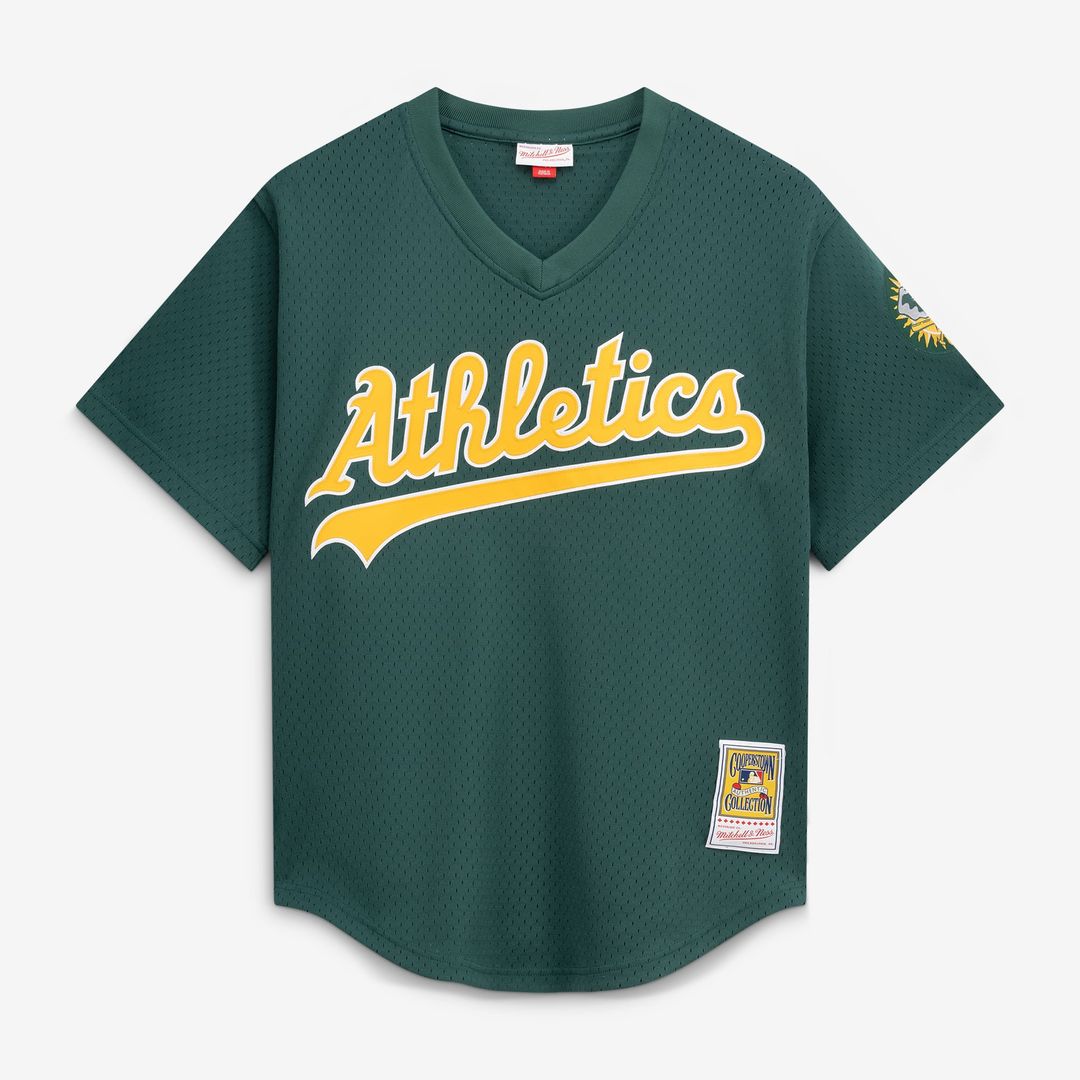 Athletics Mitchell & Ness Authentic Jersey Green