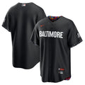 Baltimore Orioles Nike Black Replica MLB baseball jersey
