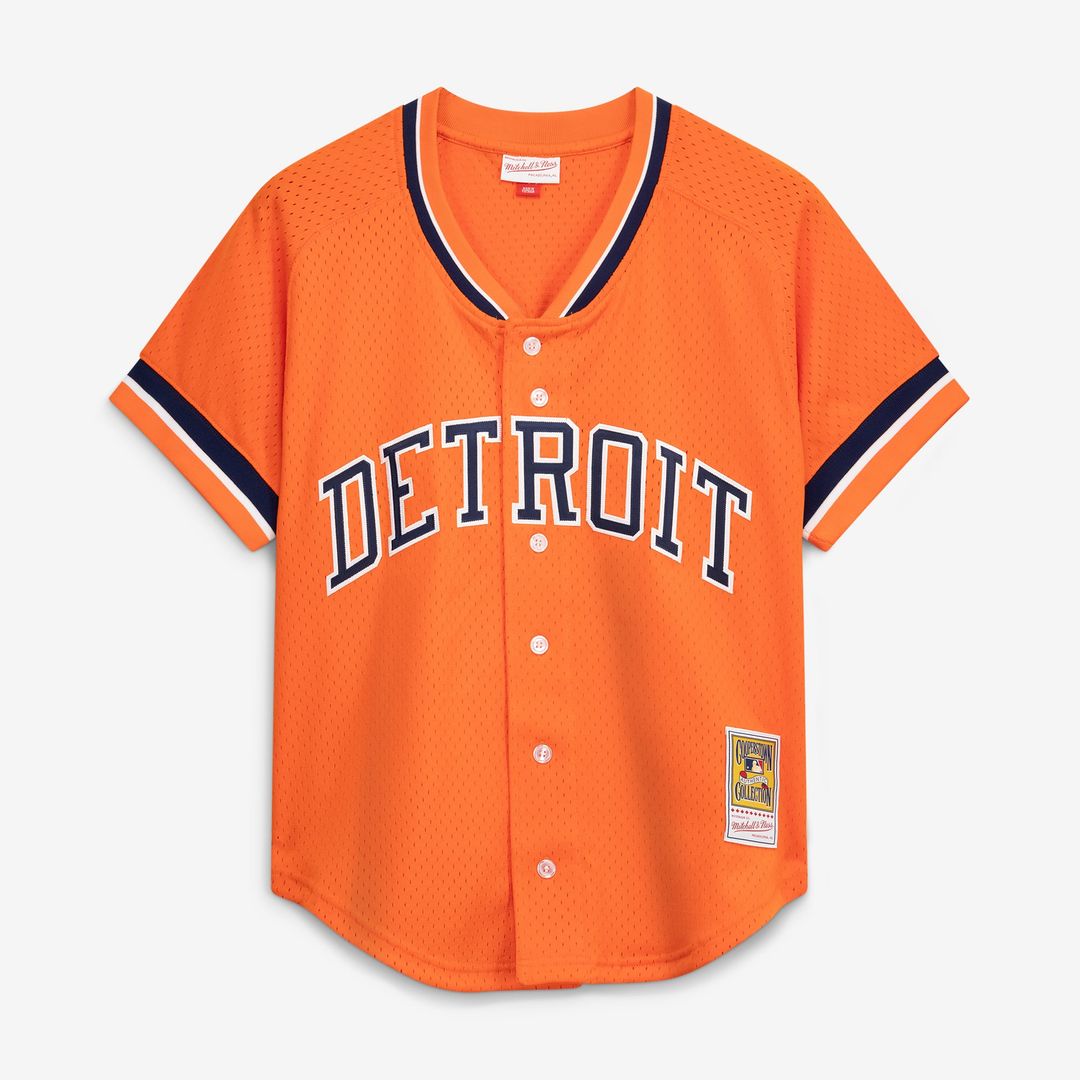 Detroit Tigers Mitchell & Ness Jersey Orange