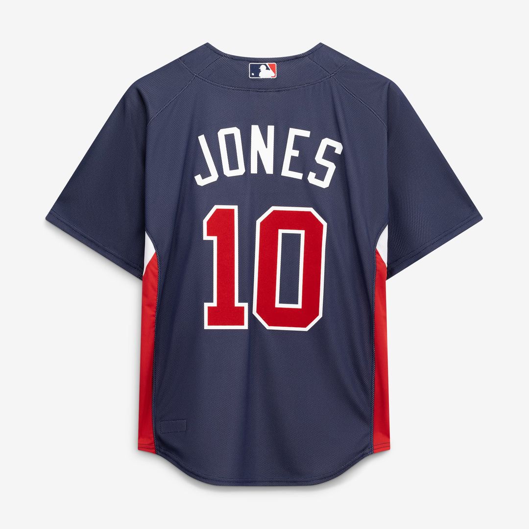 Atlanta Braves Mitchell & Ness Authentic Jersey Navy